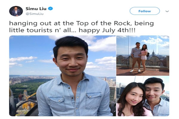 Simu Liu Twitter Simu Liu and twitter post