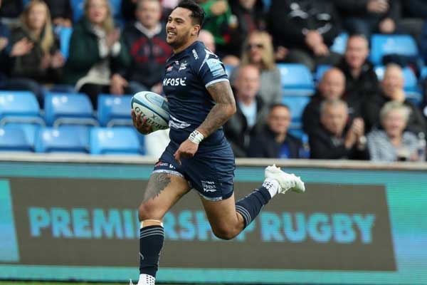 Danny Solomona plays for the Sale Sharks Danny Solomona previously played for Melbourne storms