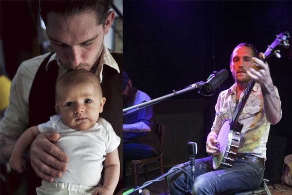 Morgan O Kane and his son Cassius riley Morgan O
