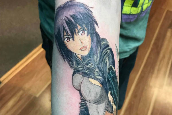 Chris Stuckmann's forearm tattoo Chris Stuckmann's tattoo
