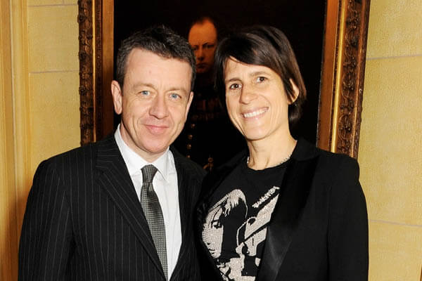 Peter Morgan and his previous wife Peter Morgan's ex-wife