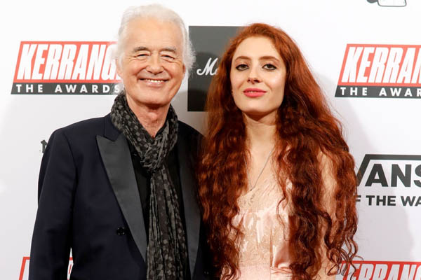 Jimmy Page and Scarlett Sabet
