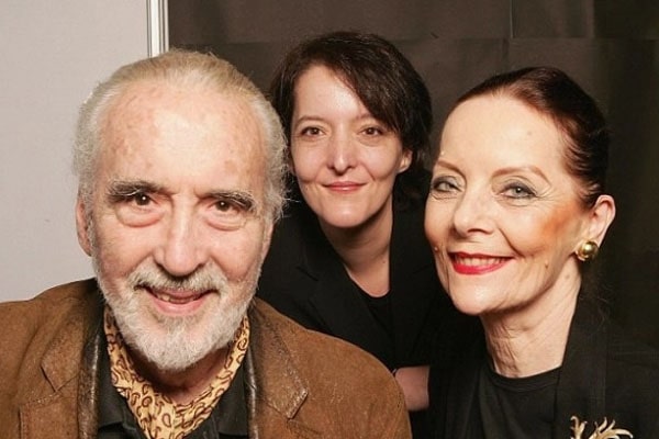 Christopher Lee family Christopher Lee with family.
