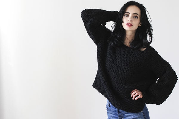 Krysten Ritter Knitting. Krysten Ritter Designer.