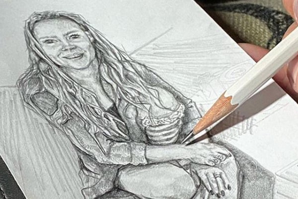 Aaron Hagar Sketch. Aaron Hagar Art.