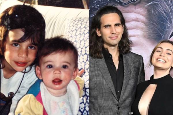 Sophie Simmons childhood Sophie Simmons and her brother Nick Simmons