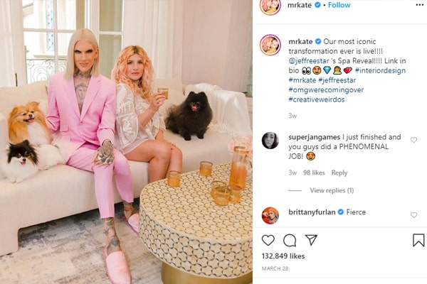 Kate and Jefree Star Kate did Jeffree Star's spa makeover