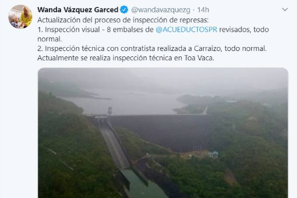 Puerto Rico earthquake Visual Inspection of dams