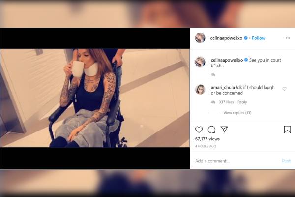 Celina Powell post Celina Powell injured