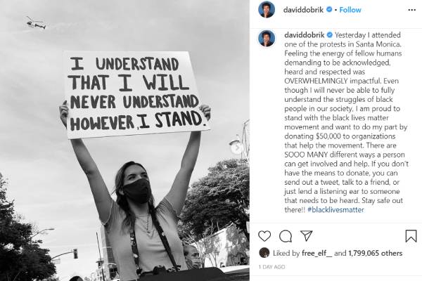 David Dobrik Instagram David Dobrik donation