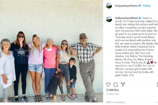 Holly Williams post Katherine Williams death