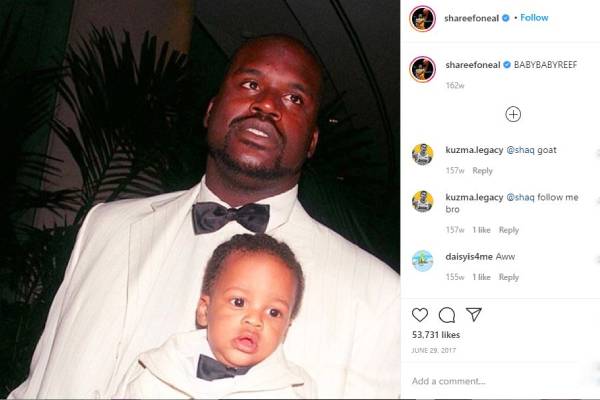 Shaquille O'Neal Son Shareef O'Neal.