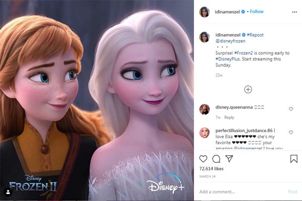 Idina Menzel Frozen Idina Menzel's Frozen earnings