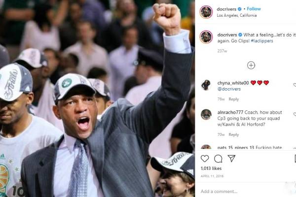 Doc Rivers Basketball Coach.