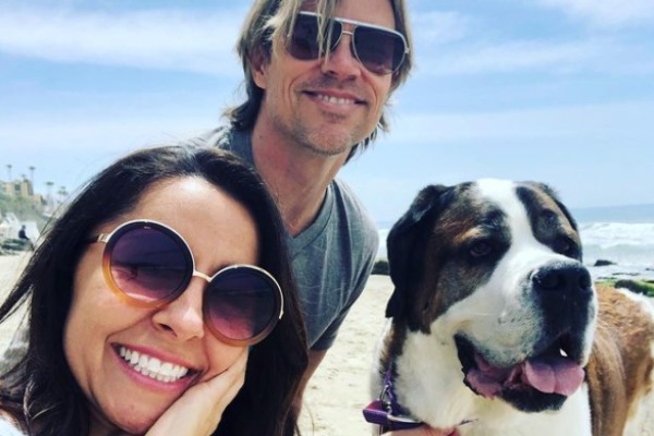 Nikki Boyer with her boyfriend Tommy and doggo Bernie Facts about Nikki Boyer