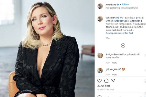 June Diane Raphael advertise products on Instagram. June Diane Raphael has posted advertised products on social media.