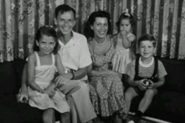 Tina Sinatra and her family.